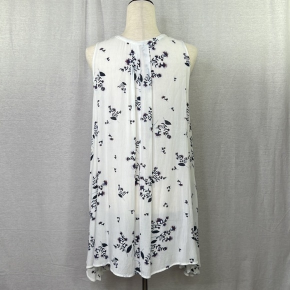 FREE PEOPLE  Snap Out Of It Swing Dress Ivory Floral Print Sz XS - Picture 7 of 14